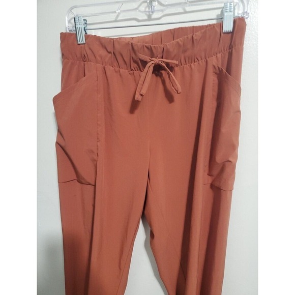 Womens Fleece Drawstring Waist Jogger Pants Rose - All In Motion Small - Picture 2 of 5